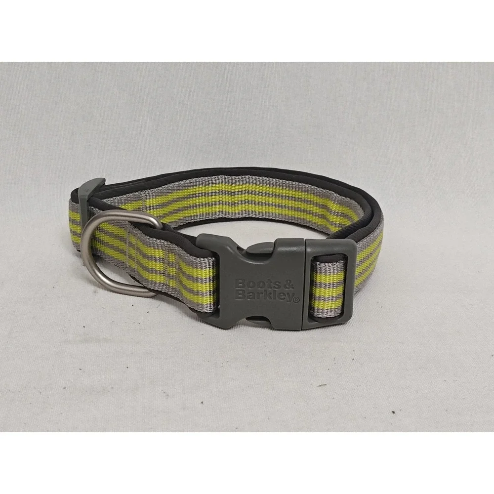 Boots & Barkley Green‎ Gray Dog Cat Animal Collar 23